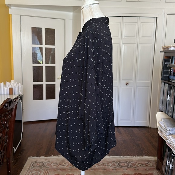 Pink Wheels Black Printed Lagenlook Japanese Style Lightweight Shirt Jacket OS - Picture 5 of 11